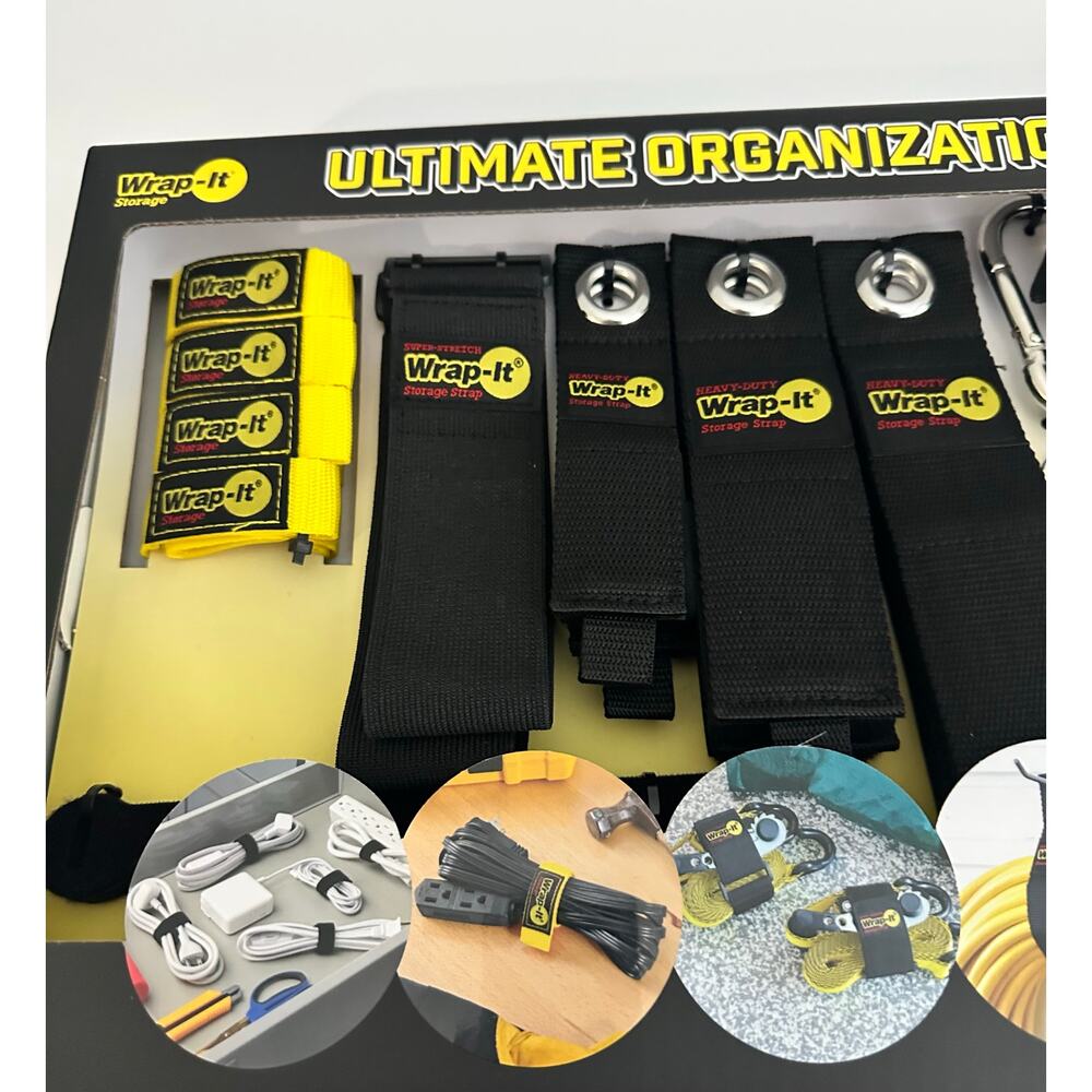 Wrap-it 24 Piece Ultimate Organization Pack - NWT So Many Uses for Organization! - Picture 7 of 7